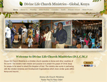 Tablet Screenshot of divinelifekenya.org